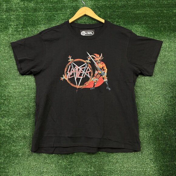 Slayer Show No Mercy Thrash Metal Band T-Shirt Size Large - Picture 1 of 4